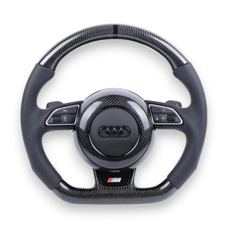 Audi A/S/RS Style (1st Gen) Customizable Steering Wheel (Fits 2013 - 2016 Models)